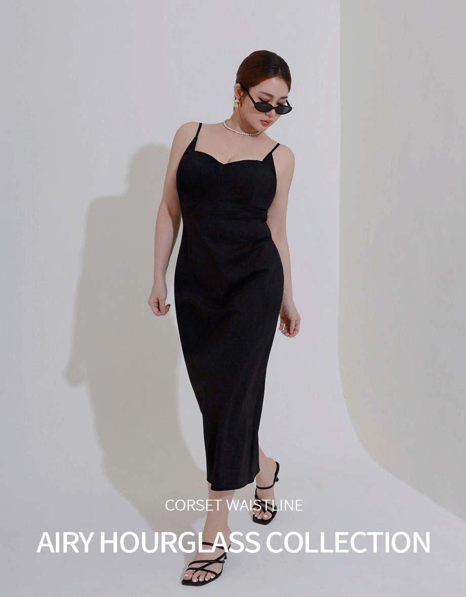 Sweetheart Neckline Slim Fit Cami Padded Maxi Dress with Back Slit